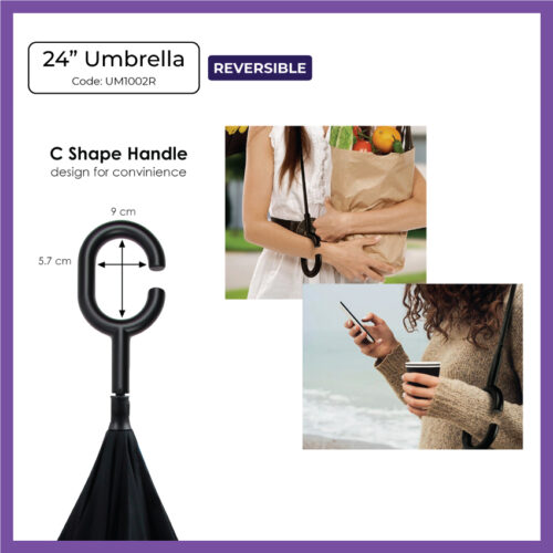 24in Reversible Umbrella (UM1002R) - Corporate Gift