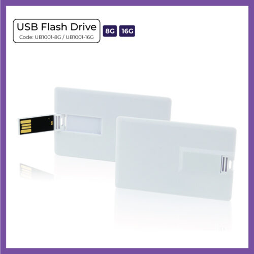 Business Card USB Flash Drive 8GB & 16GB (UB1001) - Corporate Gift