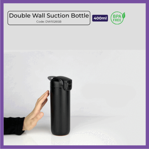 Double Wall Suction Bottle 400ml (DW1026SB) - Corporate Gift