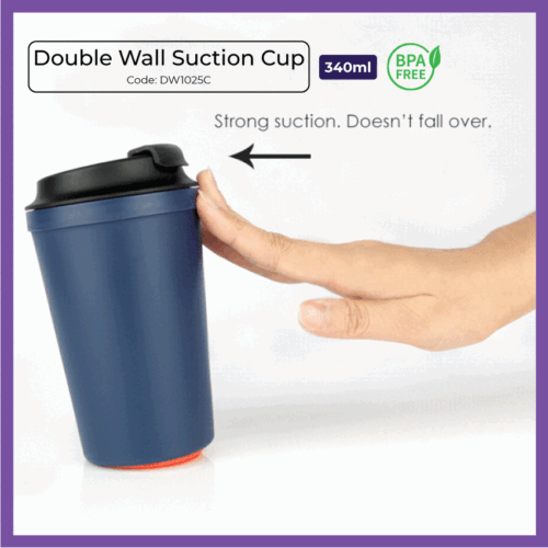 Double Wall Suction Cup 340ml (DW1025C) - Corporate Gift