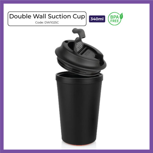 Double Wall Suction Cup 340ml (DW1025C) - Corporate Gift