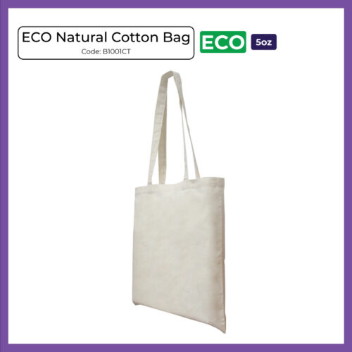 ECO Natural Cotton Bag 5oz (B1001CT) - Corporate Gift