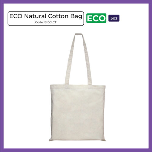 ECO Natural Cotton Bag 5oz (B1001CT) - Corporate Gift