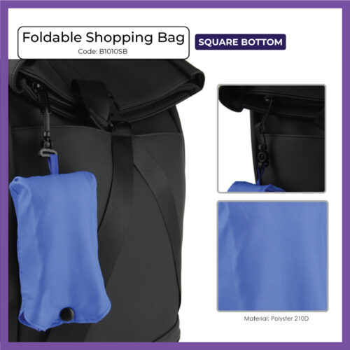 Foldable Shopping Bag - Square Bottom (B1010SB) - Corporate Gift