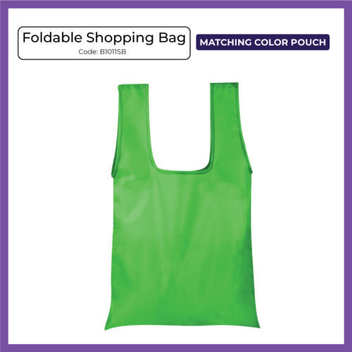 Foldable Shopping Bag w Pouch (B1011SB) - Corporate Gift