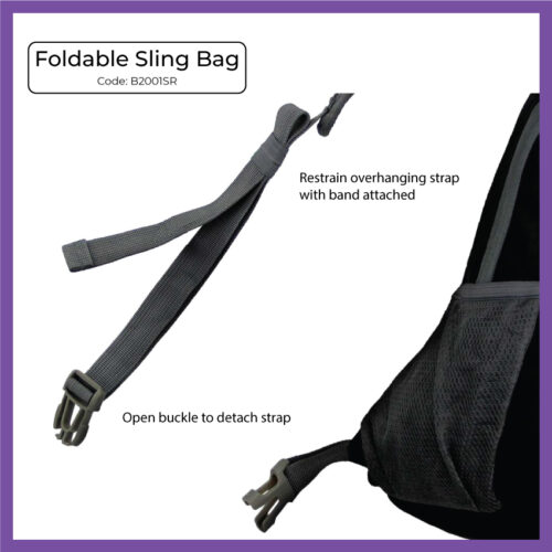 Foldable Sling Bag (B2001SR) - Corporate Gift