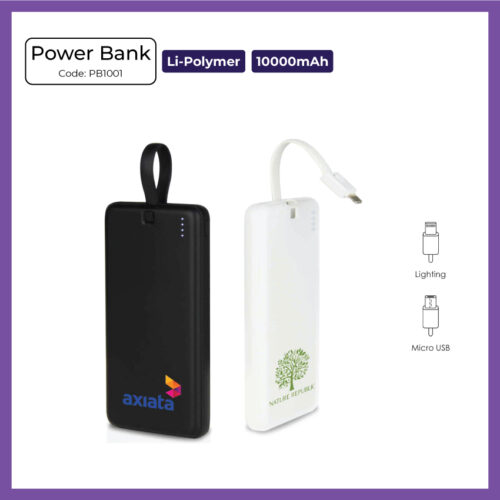 Li-Polymer Power Bank - 10000mAh (PB1001) - Corporate Gift