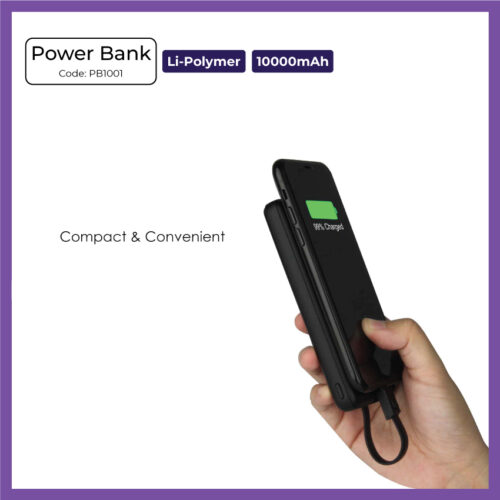 Li-Polymer Power Bank - 10000mAh (PB1001) - Corporate Gift