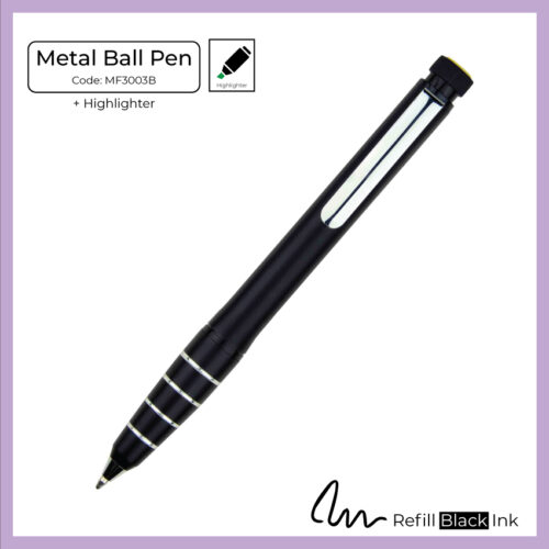 Metal Ball Pen + Highlighter (MF3003B) - Corporate Gift