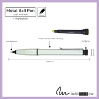Metal Ball Pen + Highlighter (MF3003B)