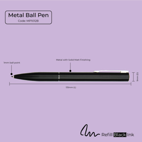 Metal Ball Pen (MP1012B) - Corporate Gif