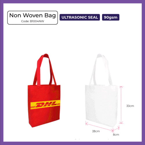 Non Woven Bag 90gsm - Ultrasonic Seal (B1004NW) - Corporate Gift