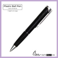 Plastic Ball Pen + Light on Logo (MF3007B)