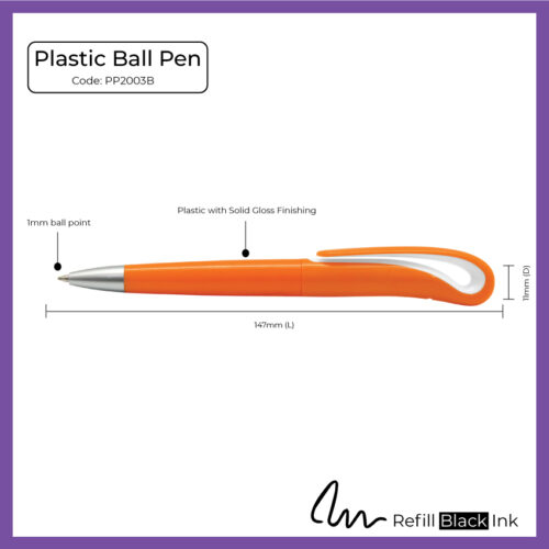 Plastic Ball Pen (PP2003B) - Corporate Gift