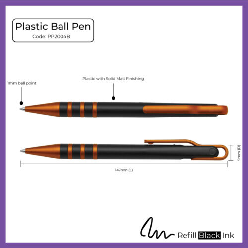 Plastic Ball Pen (PP2004B) - Corporate Gift