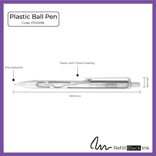 Plastic Ball Pen (PP2019B) - Corporate Gift