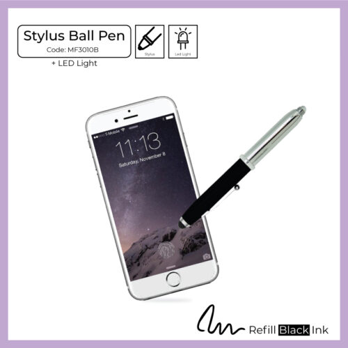 Stylus Ball Pen + LED Light (MF3010B) - Corporate Gift