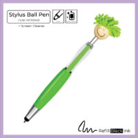 Stylus Plastic Ball Pen + Screen Cleaner (MF3004B)