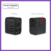 Travel Adapter w/ Smart IC (TA1006)