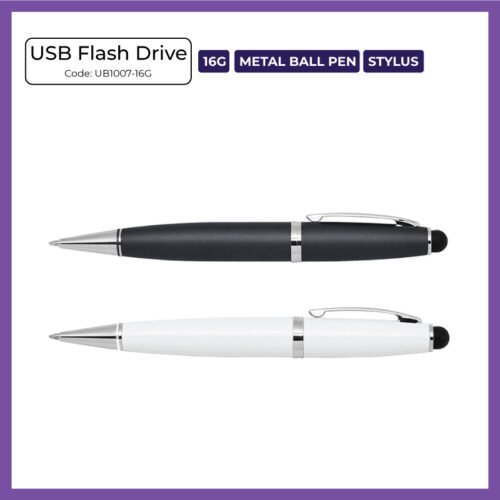 USB Flash Drive - 16GB + Metal Ball Pen + Stylus (UB1007) - Corporate Gift