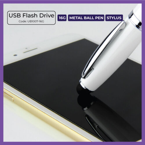 USB Flash Drive - 16GB + Metal Ball Pen + Stylus (UB1007) - Corporate Gift