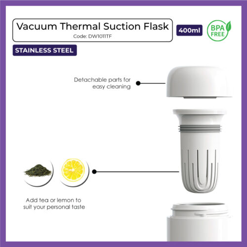 Vacuum Thermal Suction Flask 400ml (DW1011TF) - Corporate Gift