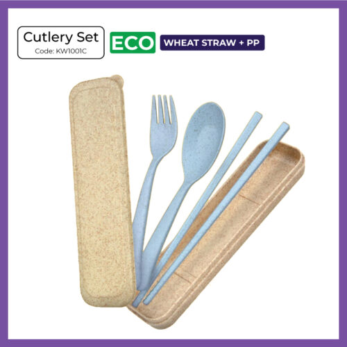 Wheat Straw Wheat Straw Cutlery Set (KW1001C) - Corporate GiftSet (KW1001C) - Corporate Gift