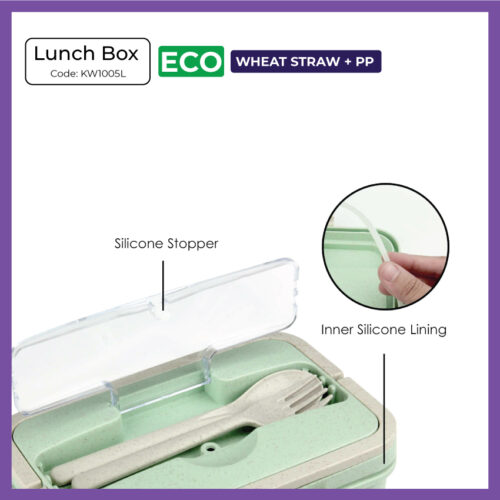 Wheat Straw Lunch Box (KW1005L) - Corporate Gift