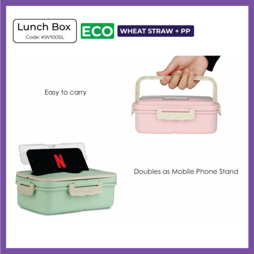 Wheat Straw Lunch Box (KW1005L) - Corporate Gift